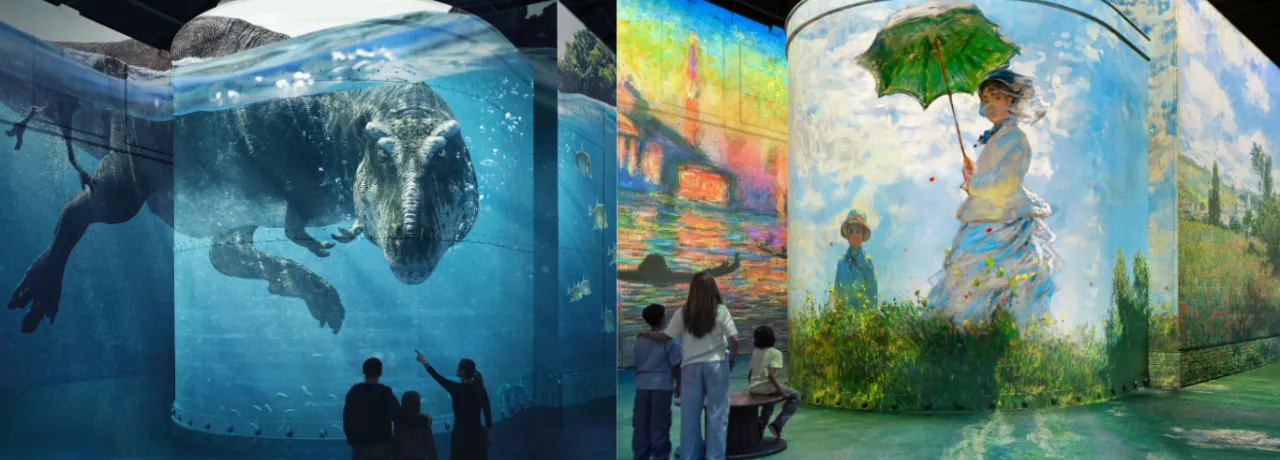 Dinosaurs Prehistoric Monet art combi ticket