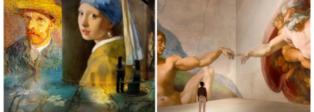 Vermeer projections Michelangelo