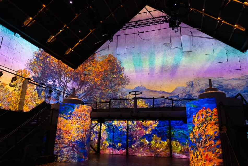 sunset painting monet immersive Amsterdam blue purple