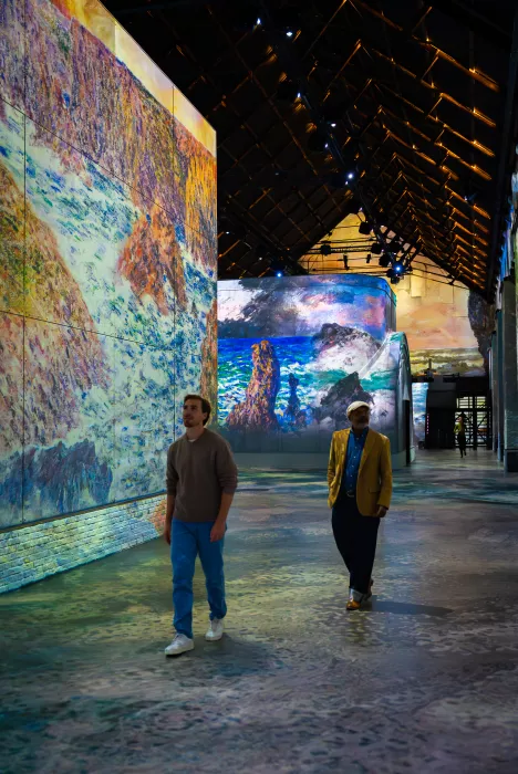 two men experiencing monet