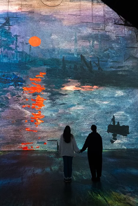 sunrise famous monet image couple